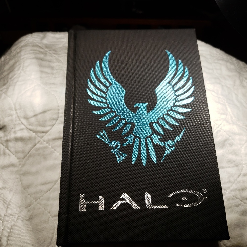 Black Textured Journal W/ Halo Spartan Logo